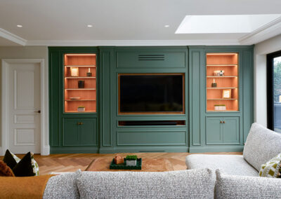 engineered oak flooring in living area